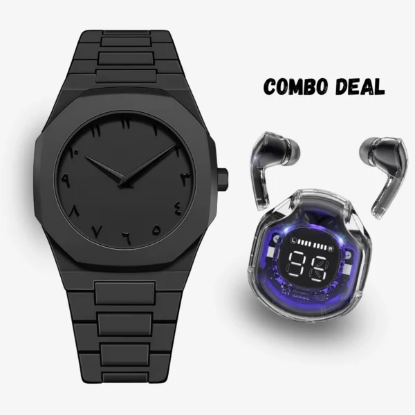 Combo Deal | Arabic Aura Watch + Earbuds