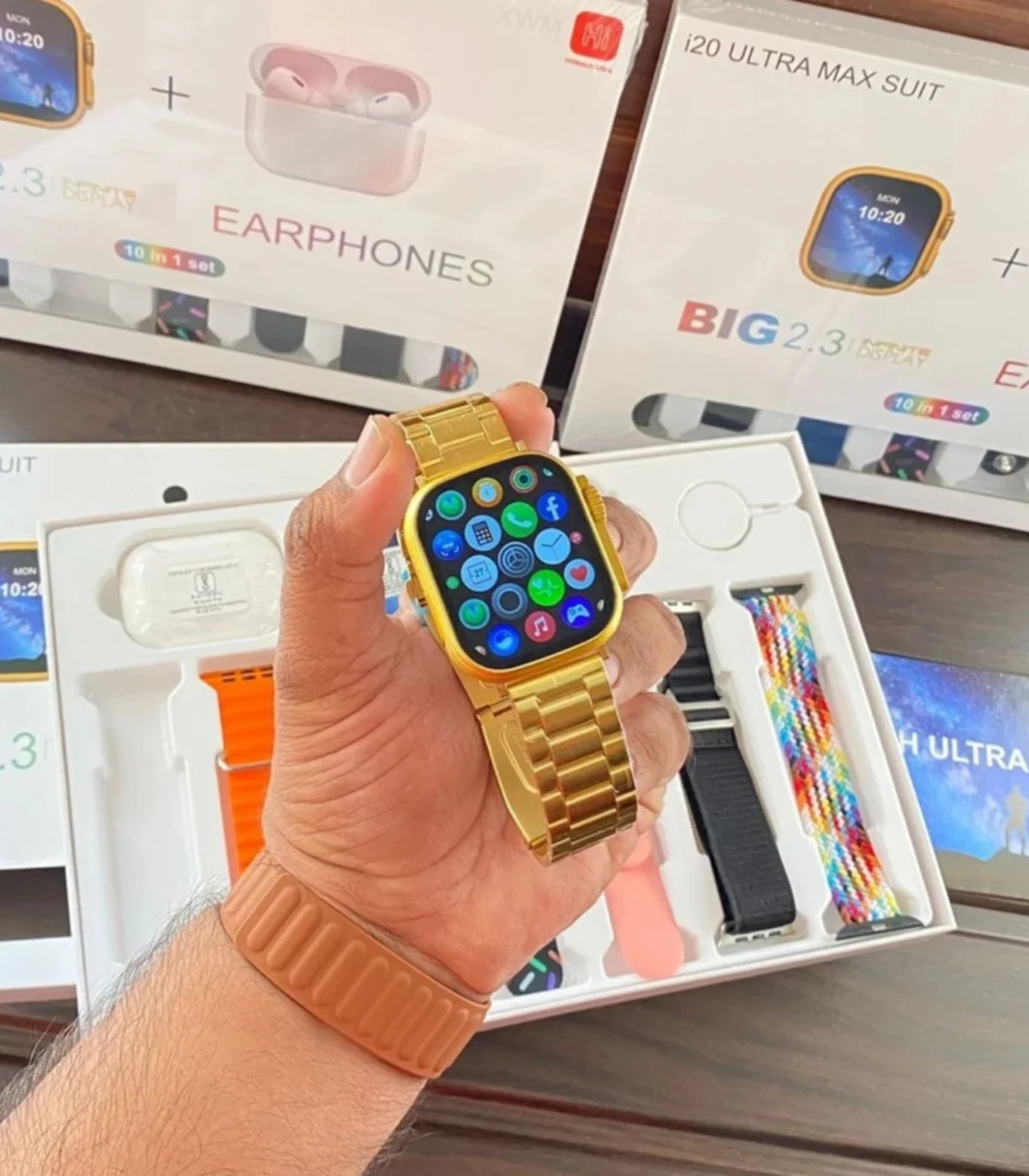 i20 Ultra Max Suite - Smart Watch + Air Buds Combo - Image 3