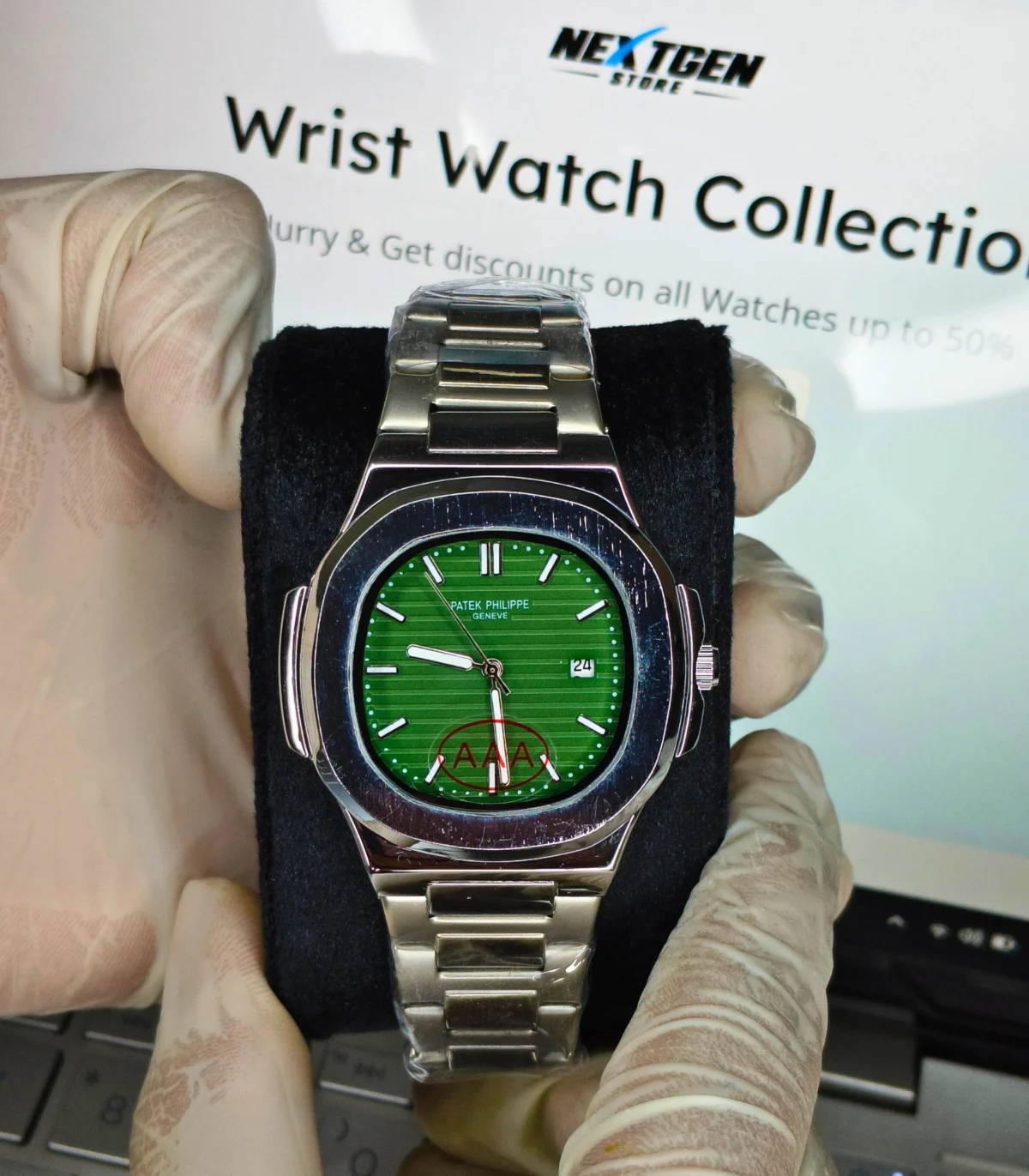 Patek Philippe Nautilus Olive Green - Image 2