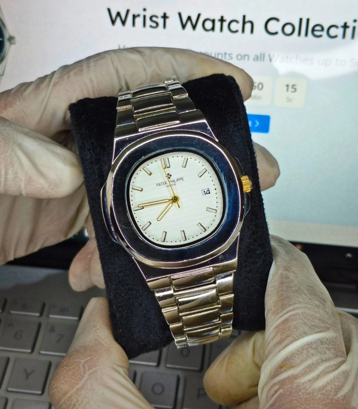 Patek Philippe Nautilus White Dial - Image 1