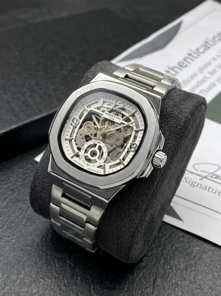 Martyn Men's Automatic Skeleton Watch - Stainless Steel Premium Timepiece