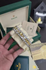 Rolex Oyster Date just Diamond Bezel Stainless Steel Watch - Image 5