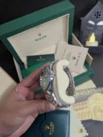 Rolex Oyster Date just Diamond Bezel Stainless Steel Watch - Image 6