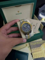 Rolex Oyster Date just Diamond Bezel Stainless Steel Watch