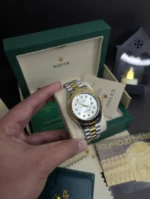 Rolex Oyster Date just Diamond Bezel Stainless Steel Watch - Image 3